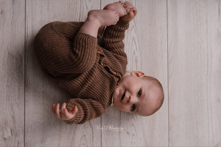 Mijlpaal fotoshoot - 6 maanden baby